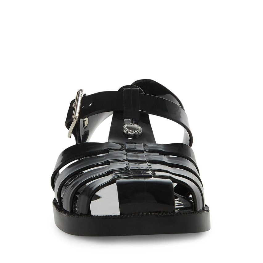 Black Steve Madden Bryn Women's Flat Sandals | PH 9670YBM